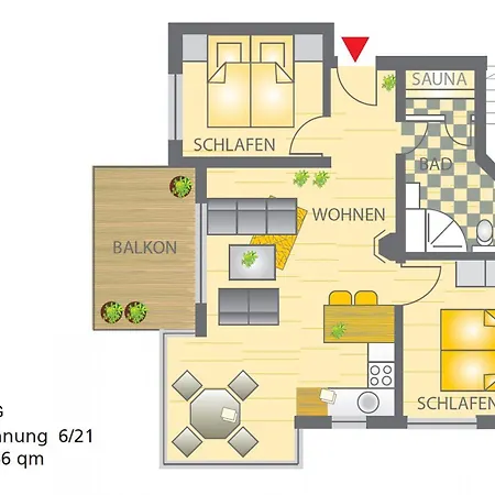 Moewennest 6 - Appartement